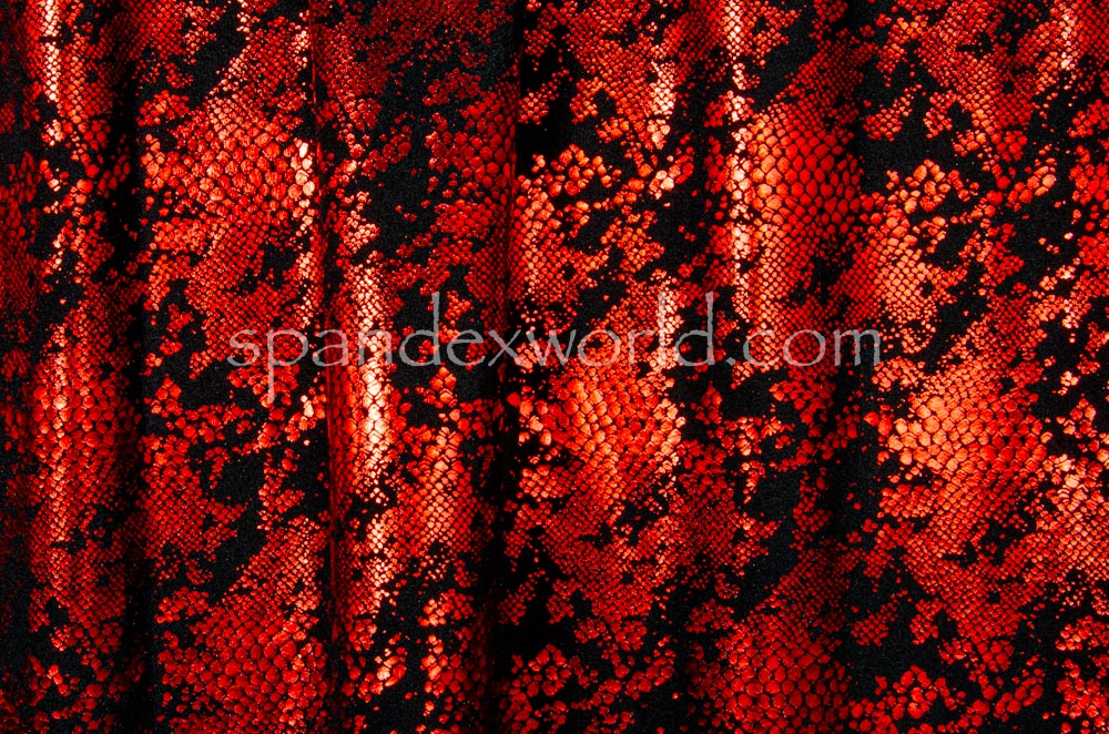 Snake Pattern Hologram (Black/Red)