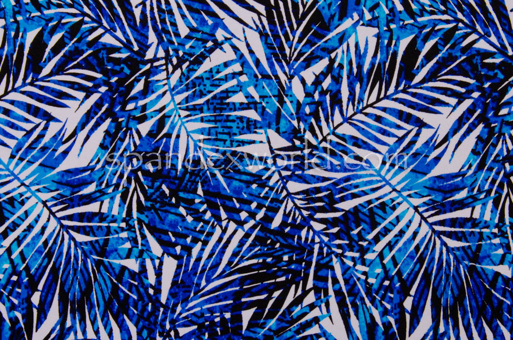 Leaf Prints (Navy/White/Multi)