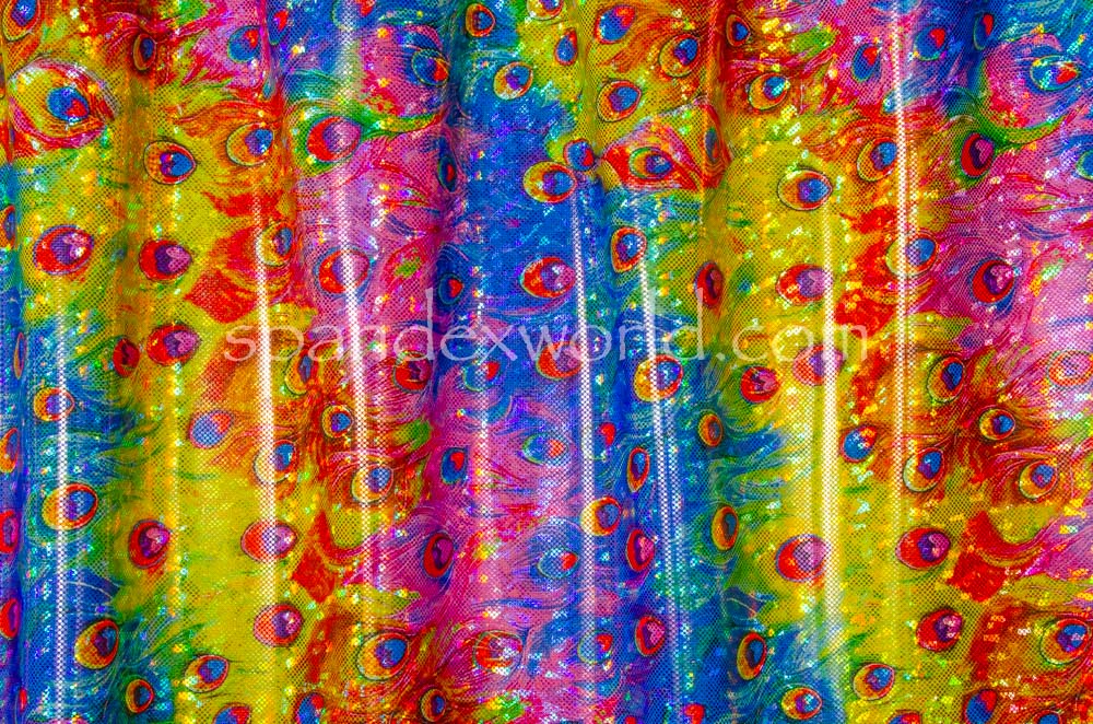 Pattern Abstract Hologram(Blue/Pink/Lime/Multi)