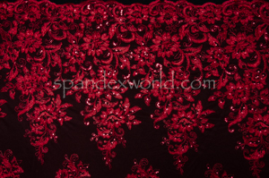 Non Stretch Sequins (Burgundy/Burgundy)