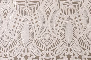 Stretch Sequins(White/White)