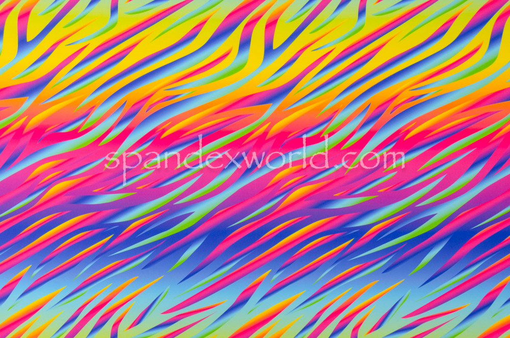 Abstract prints Spandex (Neon/Multi)
