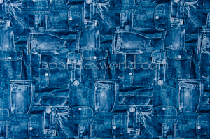 Denim prints Spandex (Blue/Multi)