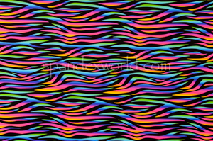 Abstract prints Spandex (Black/Fuchsia/Multi)