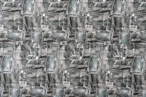 Denim prints Spandex (Grey/Multi)