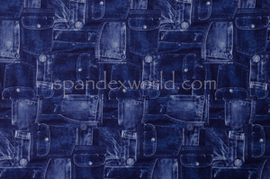 Denim Prints Spandex (Navy/Multi)