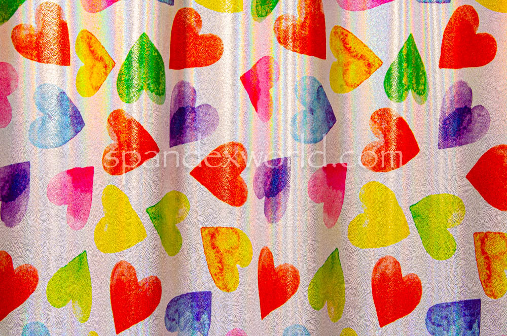 Pattern/Abstract Hologram (White/Red/Lime/Multi)