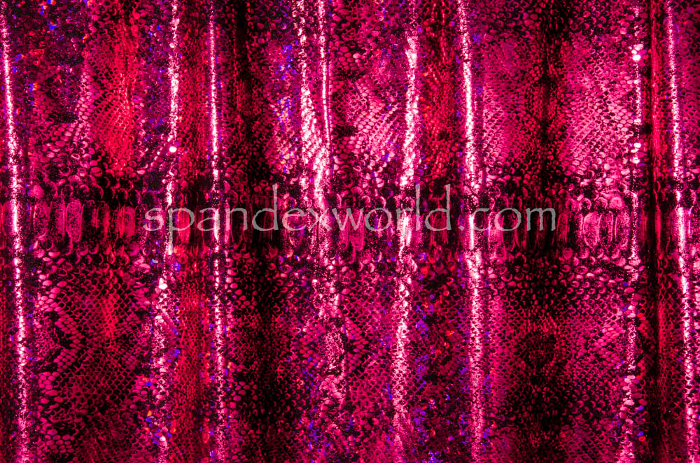 Animal Print Hologram (Black/Fuchsia)