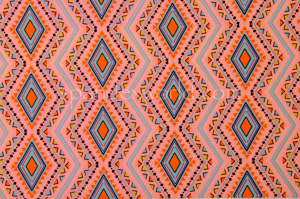 Aztec Print (Lt. Orange/Blue/Multi)