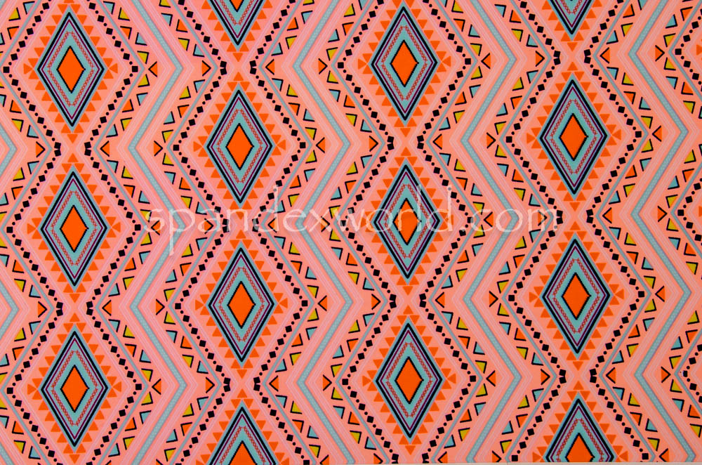Aztec Print (Lt. Orange/Blue/Multi)