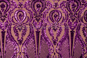 Stretch Sequins (Eggplant / Purple)