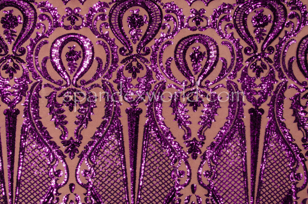 Stretch Sequins (Eggplant / Purple)