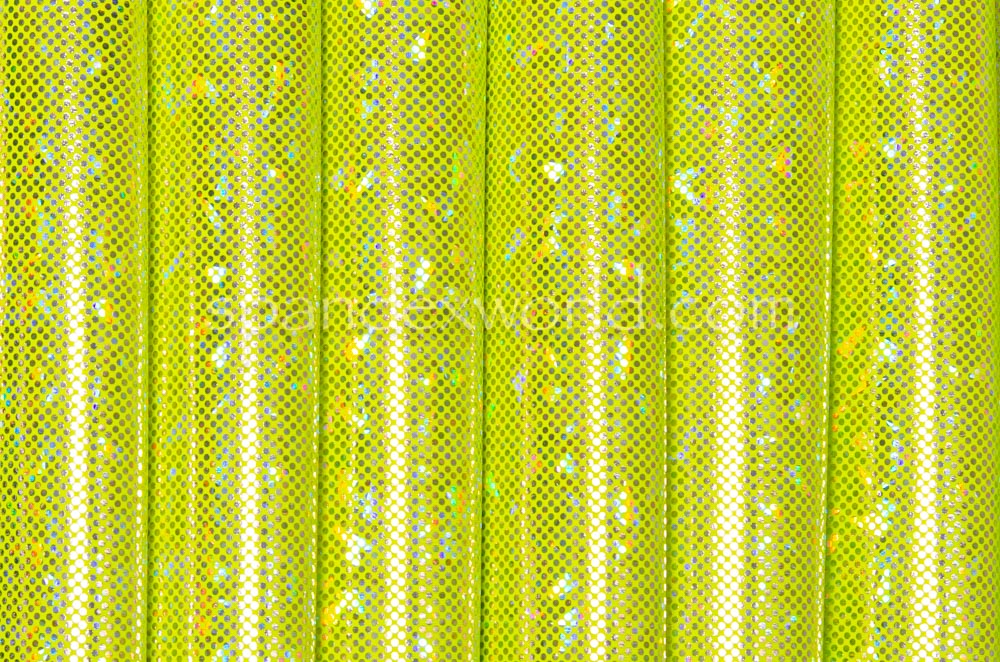 Shattered Glass Holograms (Neon Yellow/Silver)