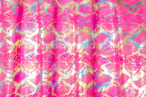 Snake Pattern Hologram (Hot Pink/Irid)