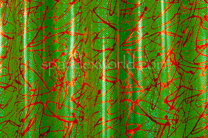 Pattern/Abstract Hologram (Green/Lime/Red)