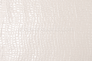 Crocodile pattern faux Leather (White)