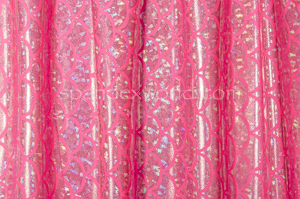 Fish scale Hologram (Neon Pink/Silver)