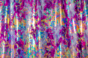 Cloud Metallic Foil Pattern Spandex (Purple/Gold/Fuchisa/Multi)