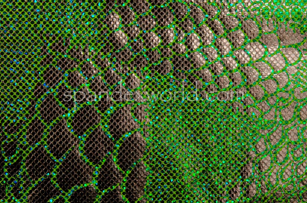 Fish scale Hologram (Green/Silver)