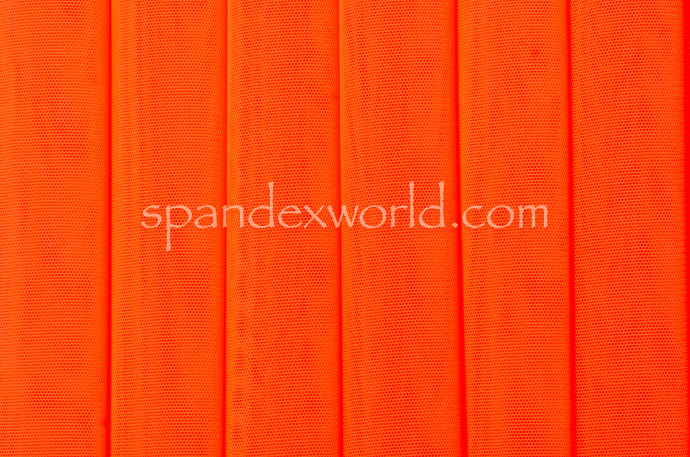 Stretch Solid Mesh (Neon Orange)