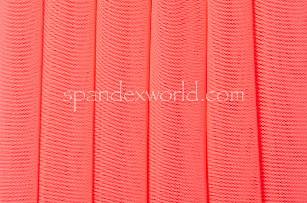Stretch Solid Mesh (Coral)