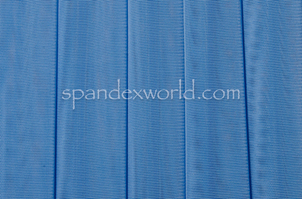 Stretch Solid Mesh-(Sky Blue )