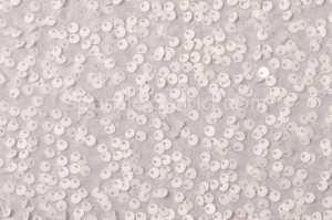 Stretch Sequins Velvet (White/White)