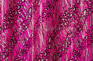 Pattern/Abstract Hologram (Hot Pink/Silver/Black)