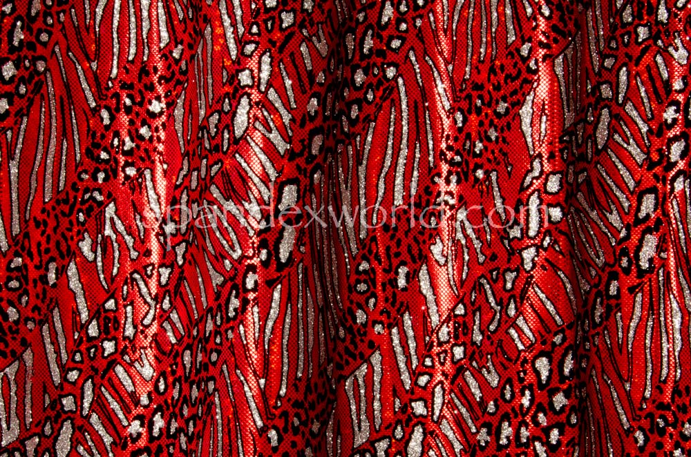Pattern/Abstract Hologram (Red/Silver/Black)