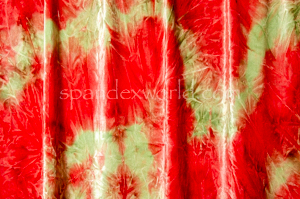 Tie Dye Stretch Velvet (Red/Brown/Multi)