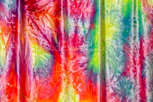 Tie Dye Stretch Velvet (Orange/Yellow/Multi)