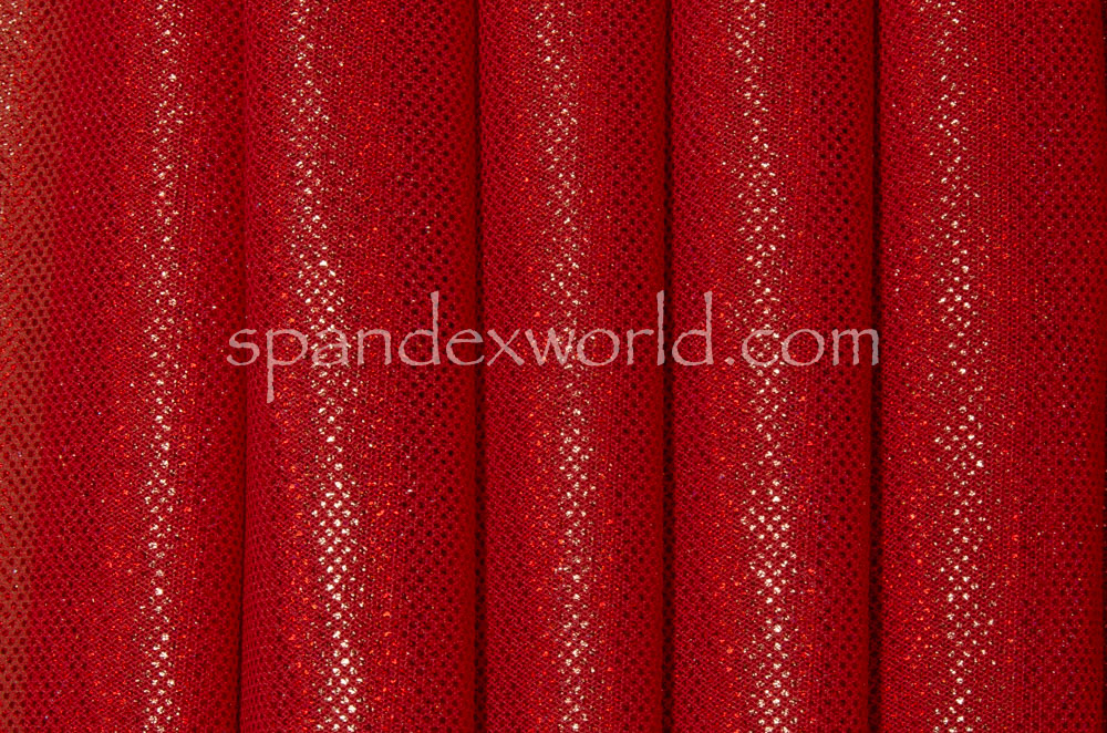  Glitter/Pattern Mesh (Red/Rd)