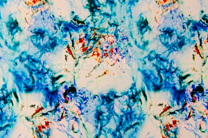Tie Dye Spandex (Blue/White/Burgundy/Multi)