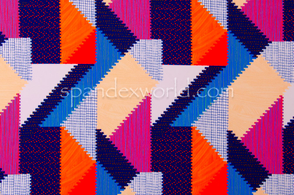 Abstract  Print (Orange/Navy/Blue/Multi)
