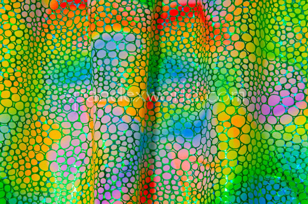 Pattern Abstract Hologram (Green/Orange/Multi)