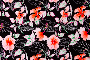 Floral Prints (Black/Orange/Multi)