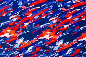 Tie Dye Spandex (Blue/Red/White/Multi)