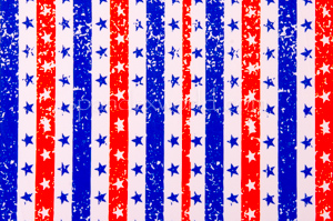 Printed Stripes (White/Blue/Red)
