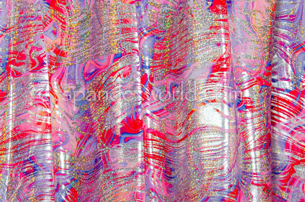 Pattern Abstract Hologram (Baby Pink/Lavender/Multi/Silver Holo)