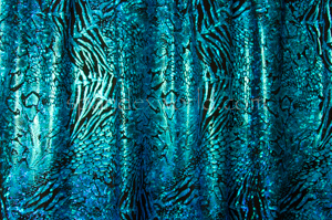 Animal Print Hologram (Black/Turquoise)