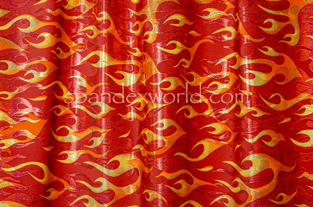 Pattern/Abstract Hologram (Red/Yellow/Orange)