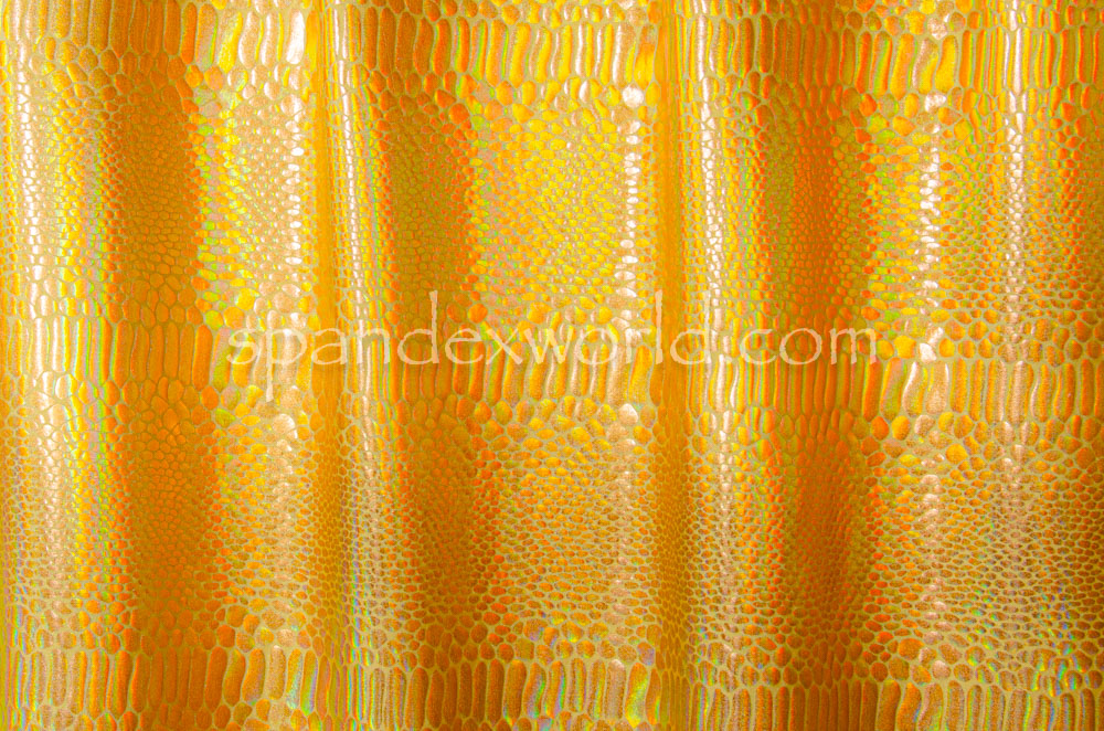 Reflective Snake Pattern  Hologram (Gold/Gold)