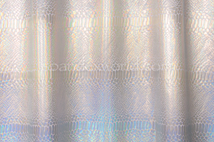 Reflective Snake Pattern  Hologram (White/Silver)
