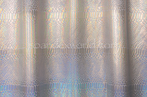 Reflective Snake Pattern  Hologram (White/Silver)