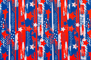  Stripes and Stars (Blue/Red/White)