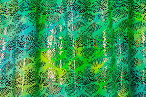 Snake Pattern Hologram (Lime/Aqua/Multi)