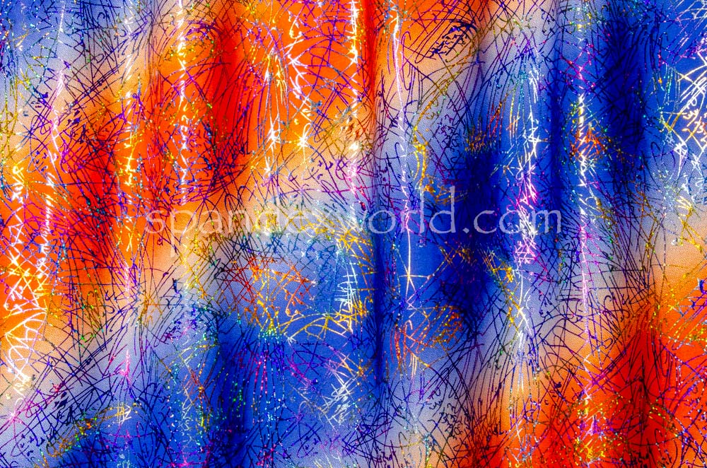 Pattern/Abstract Hologram (Royal/Orange/Multi)