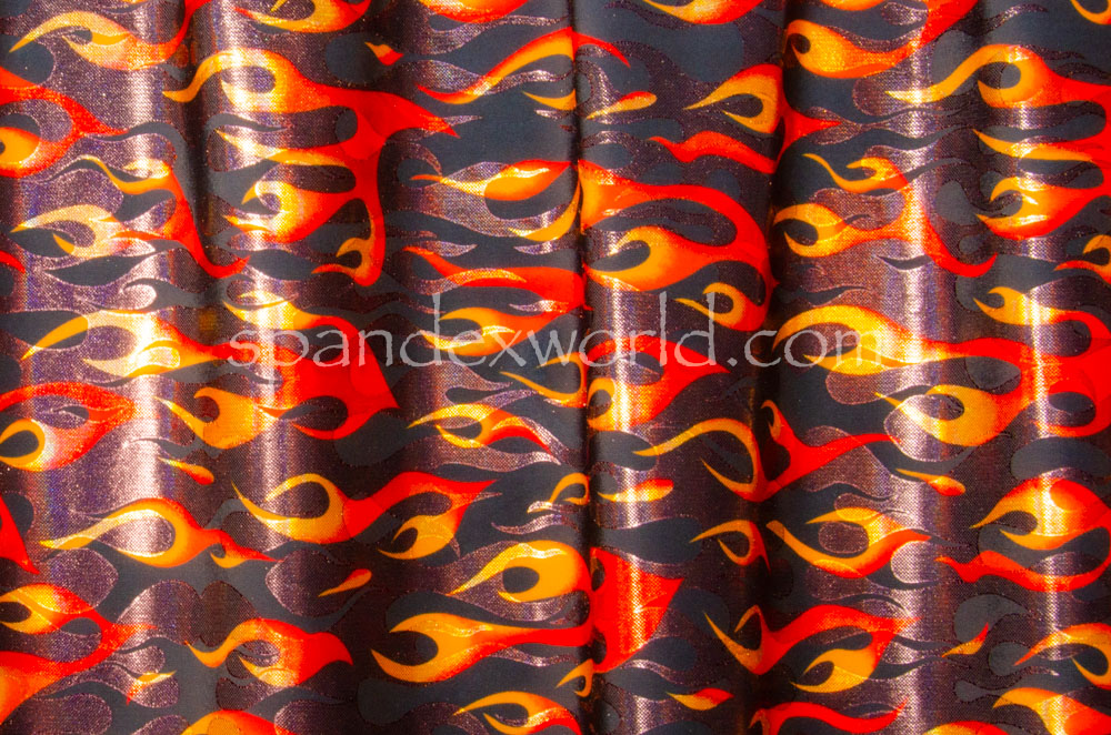 Pattern Abstract hologram (Black/Yellow/Red)
