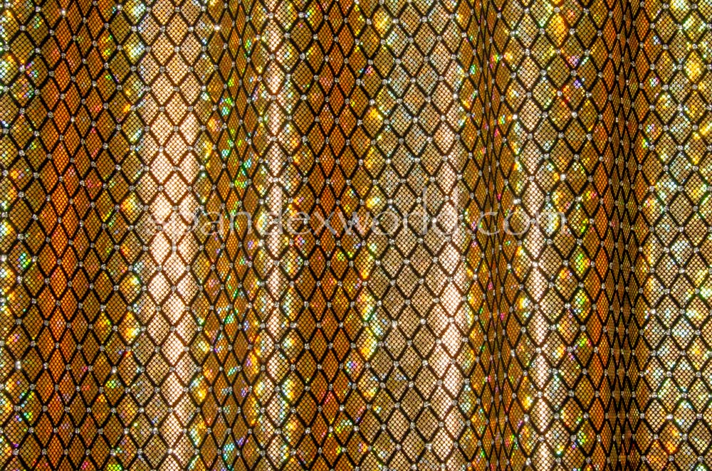 Pattern/Abstract Hologram (Black/Gold Holo/Black)