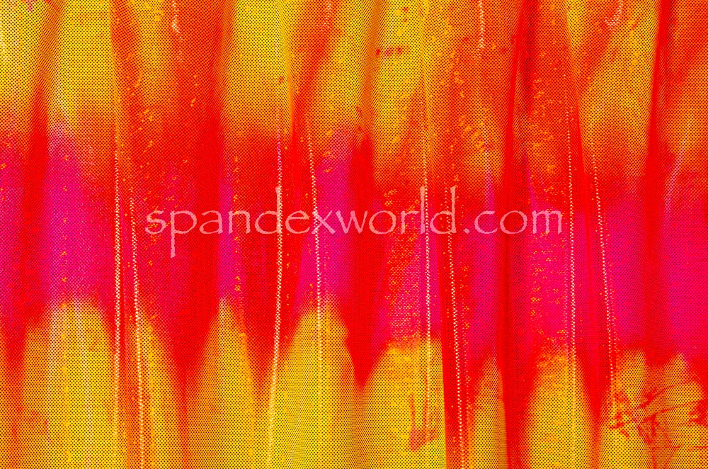 Tie dye shatter glass  hologram (Yellow/Orange/Multi)
